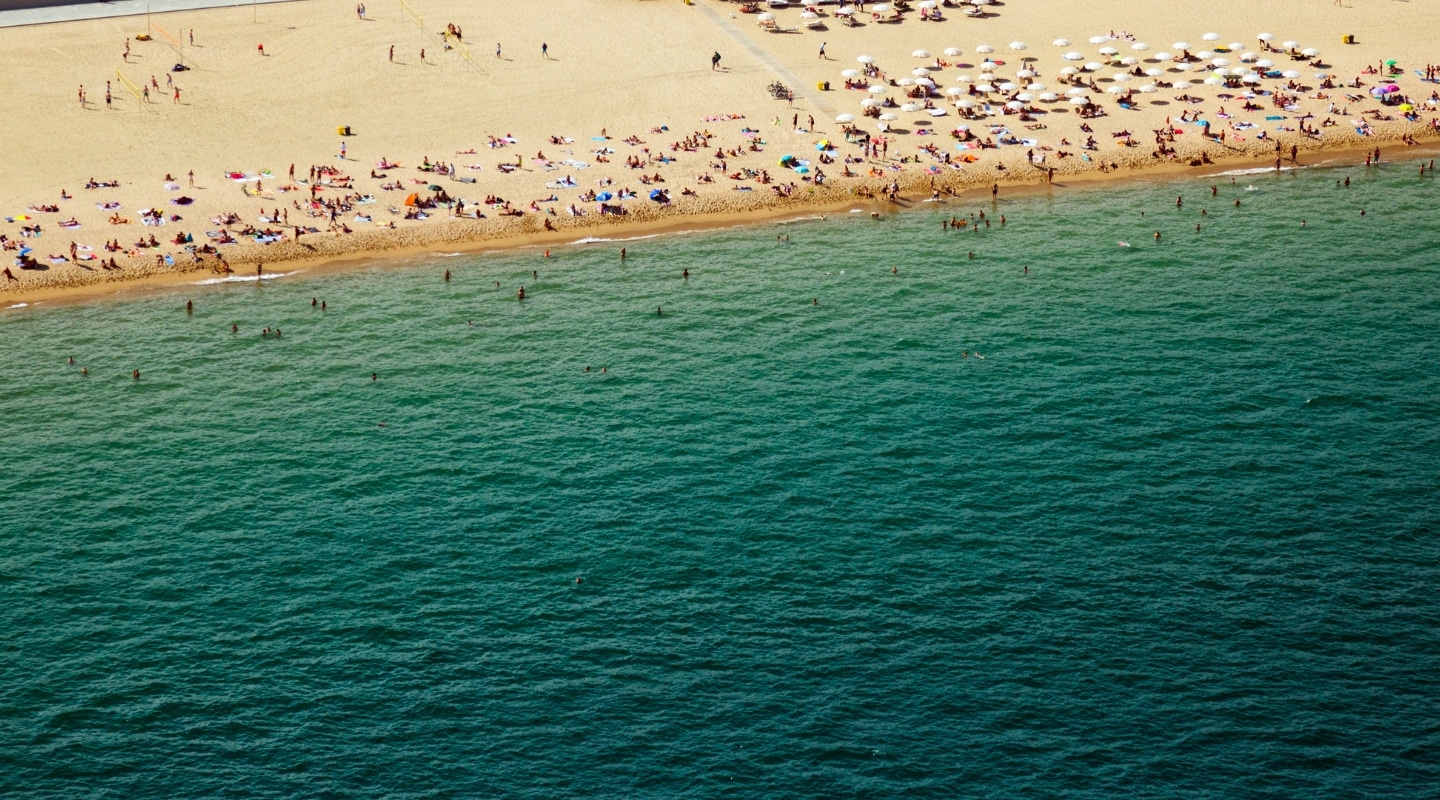 Enjoy the beach Barcelona in July