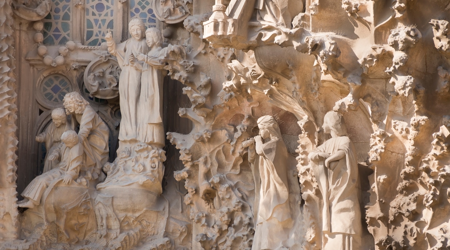 Sagrada Familia Barcelona in January