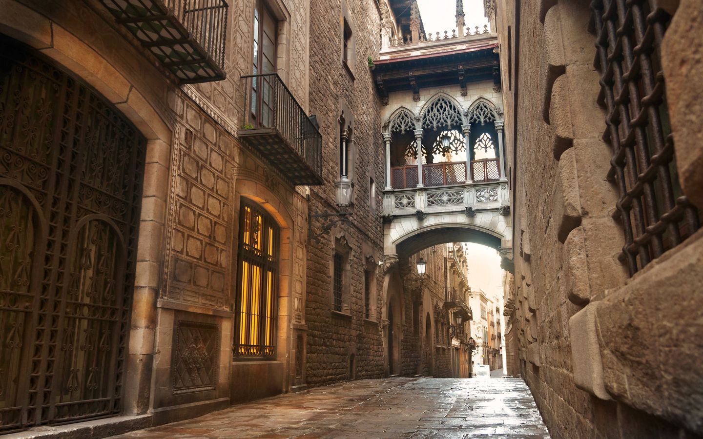 Gothic Quarter in afternoon